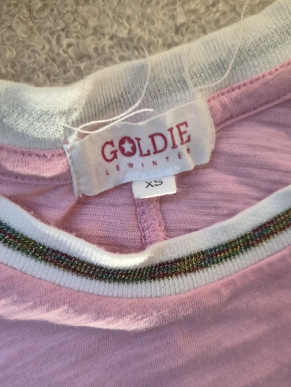 Goldie Lewinter Ringer Tee Xs - Picture 2 of 3